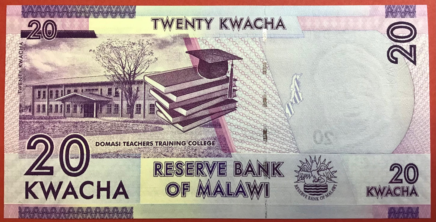 Malawi - 20 Kwacha 1.1.2012 P#57a Kvalitet 0