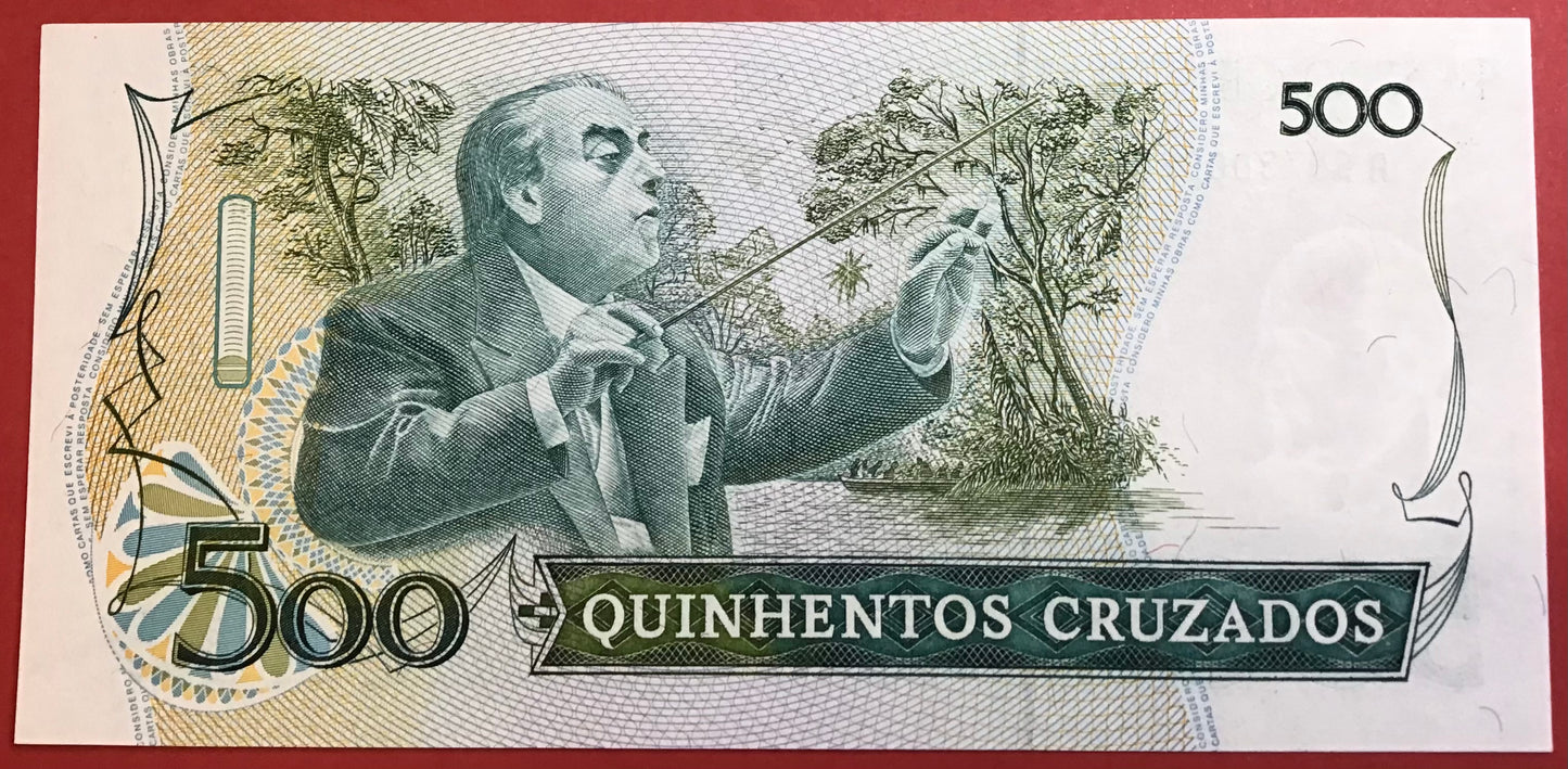 Brazil - 500 Cruzados 1987 P#212c Kvalitet 0