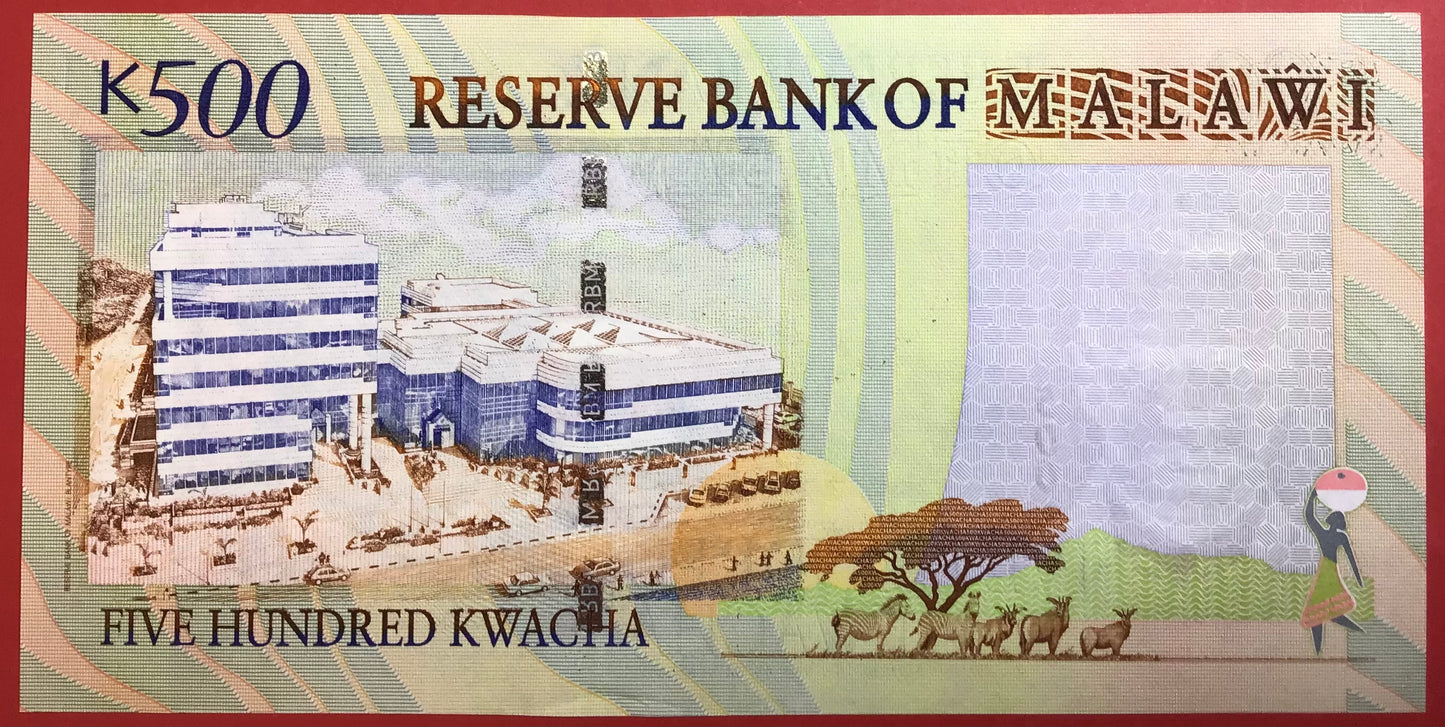 Malawi - 500 Kwacha 1.6.2003 P#48A Kvalitet 0