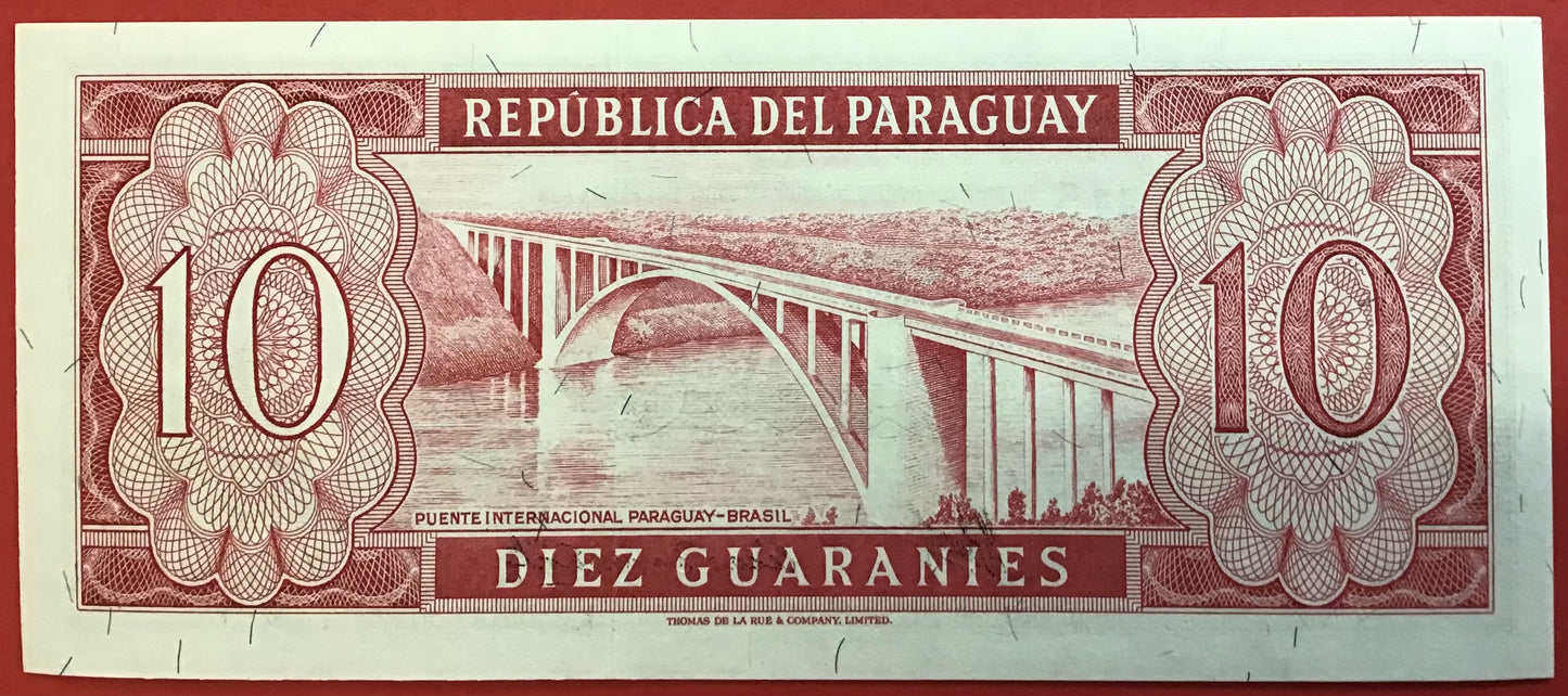 Paraguay - 10 Guaranies P#196b Kvalitet 0