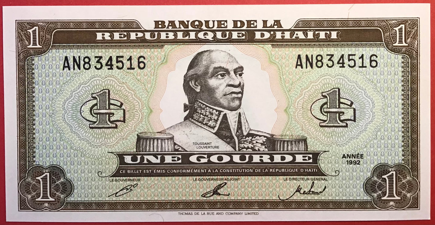 Haiti -1 Gourde 1992 P#259a Kvalitet 0