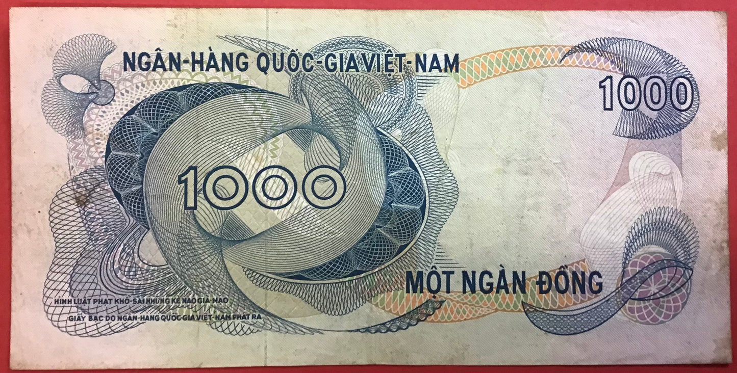 South Vietnam - 1000 Dông (1971) P#29a Kvalitet 1+