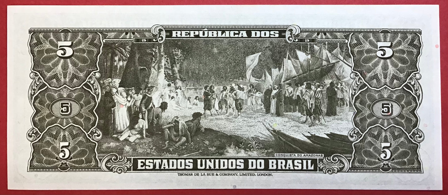 Brazil - 5 Cruzeiros (1962) P#176a Kvalitet 0
