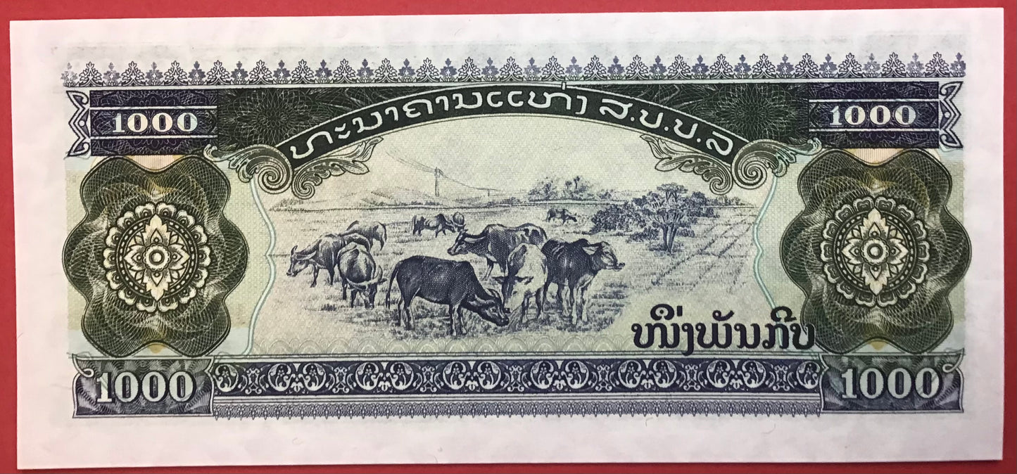 Lao - 1000 Kip 1992 P#32s *Specimen* Kvalitet 0