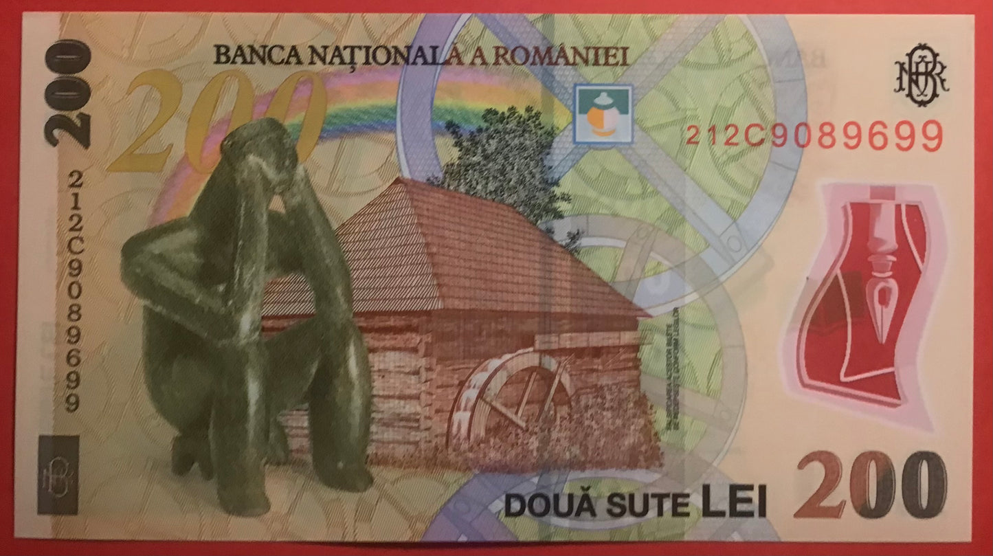 Romania - 200 Lei 2021 P#122 Kvalitet 0