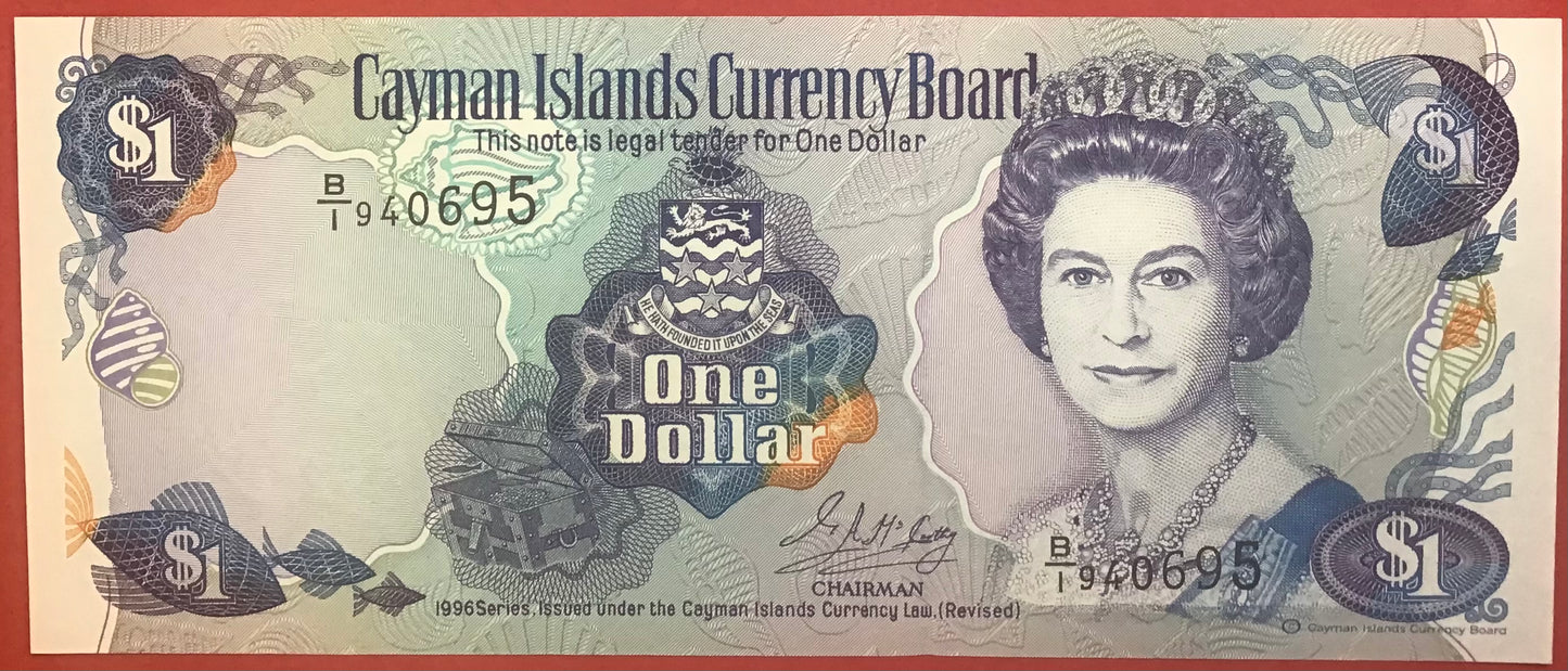 Cayman Islands - 1 Dollar 1996 P#16a Kvalitet 0