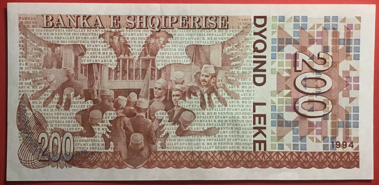 Albania - 200 Leké 1994 P#56a Kvalitet 01