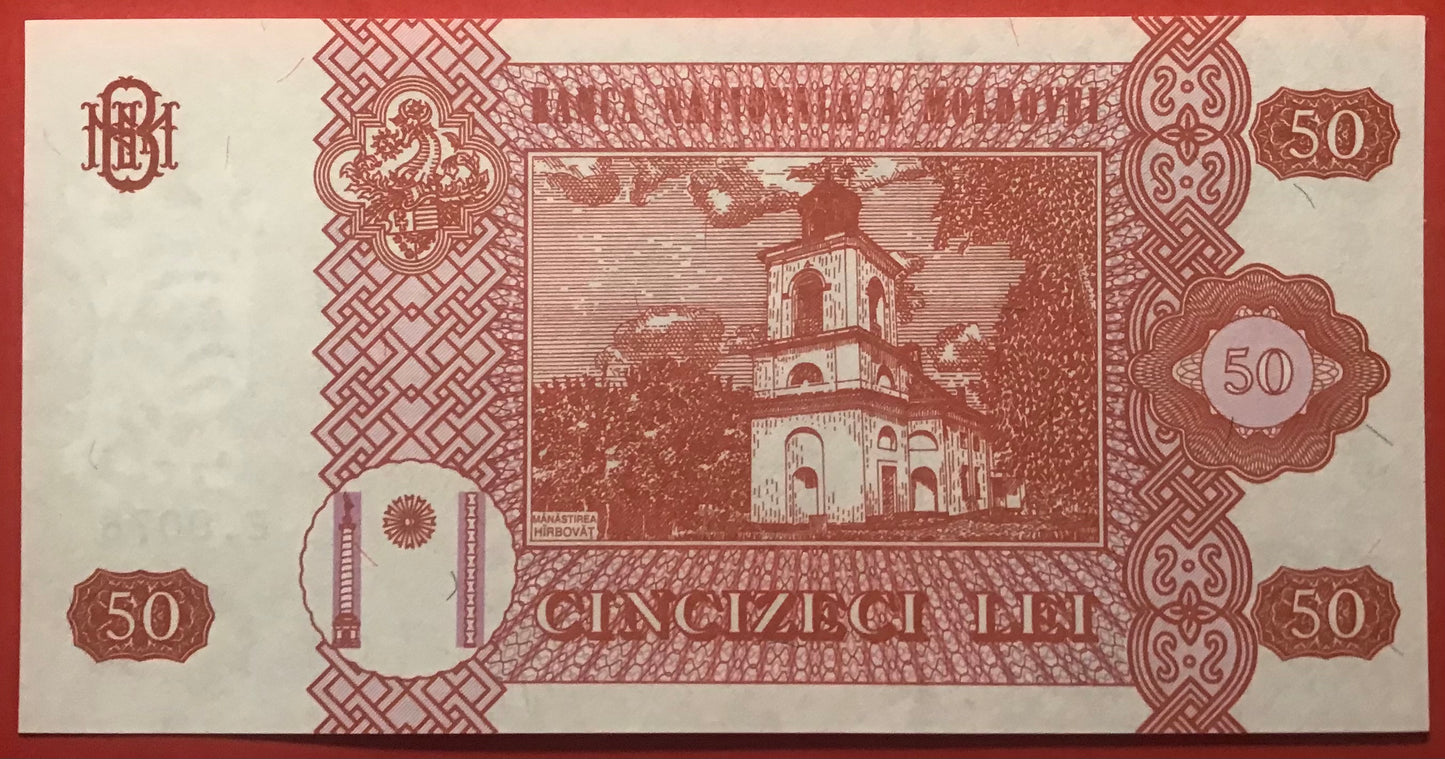 Moldova - 50 Lei 2008 P#14e Kvalitet 0