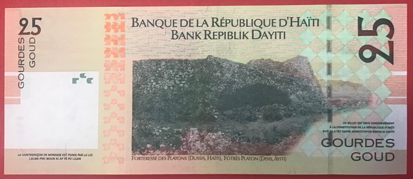 Haiti - 25 Gourdes 2004 P#273a Kvalitet 0