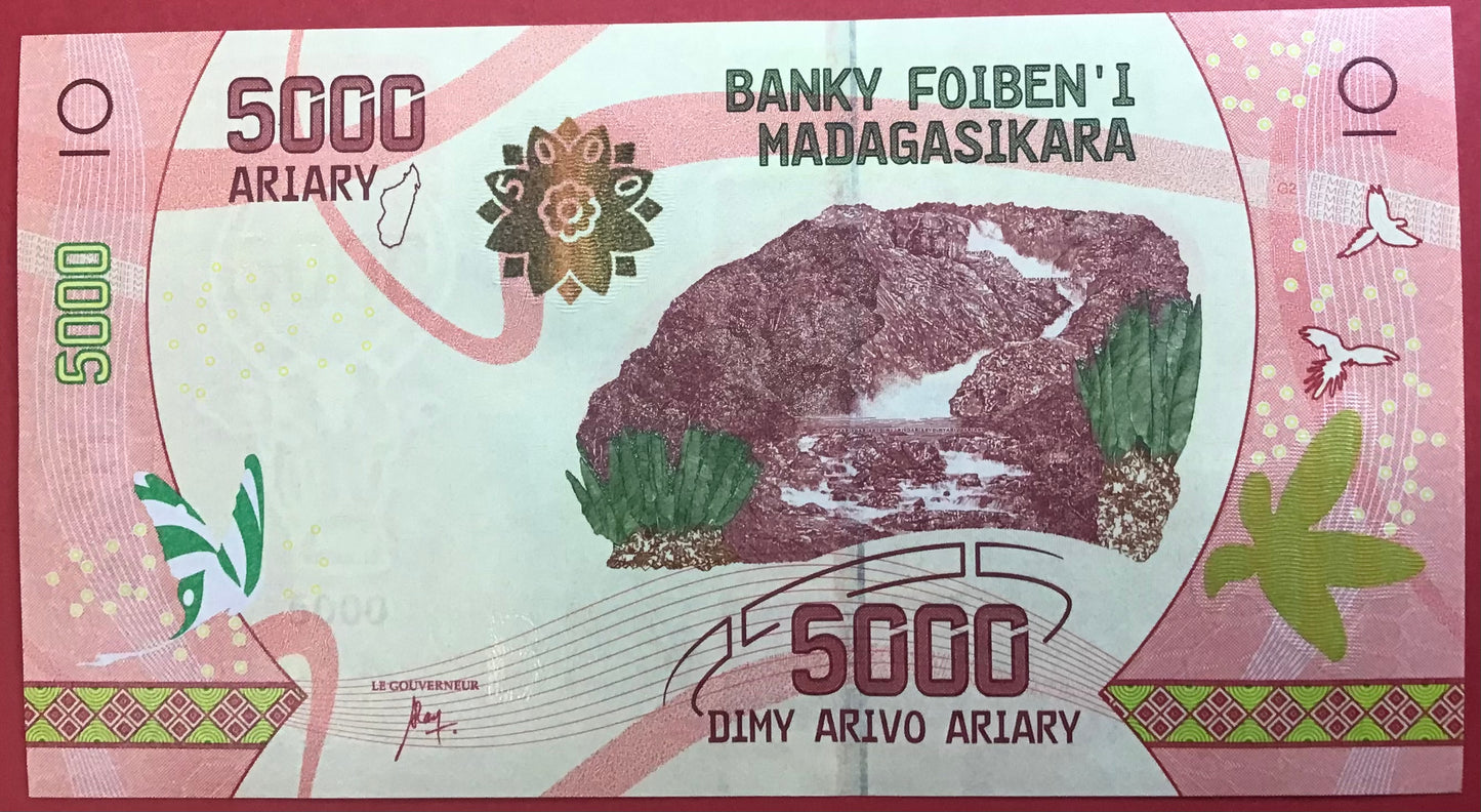 Madagascar - 5000 Ariary (2017) P#102 Kvalitet 0