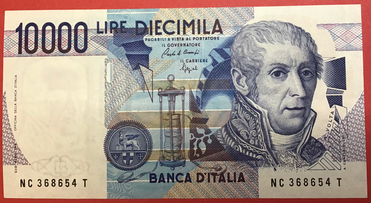 Italy - 10.000 3.9.1984 P#112b Kvalitet 1+