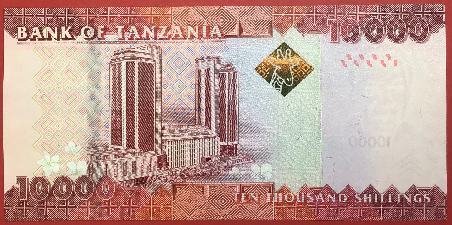 Tanzania - 10.000 Shilingi 2015 P#44 Kvalitet 0