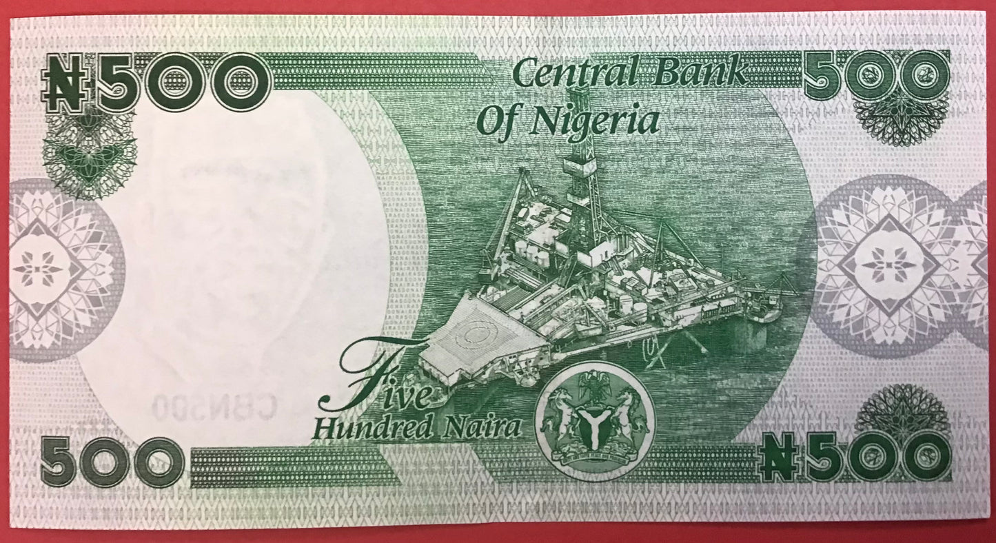 Nigeria - 500 Naira 2024 P#W48 Kvalitet 0