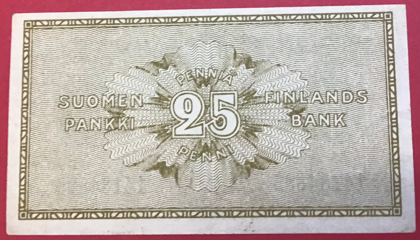 Finland - 25 Penniä 1918 P#33 Kvalitet 01
