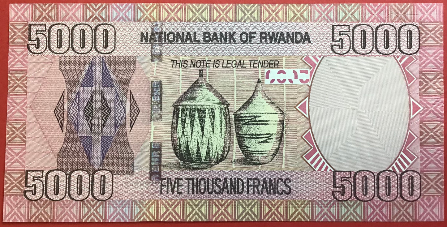 Rwanda - 5000 Francs 1.12.2014 P#41 Kvalitet 0