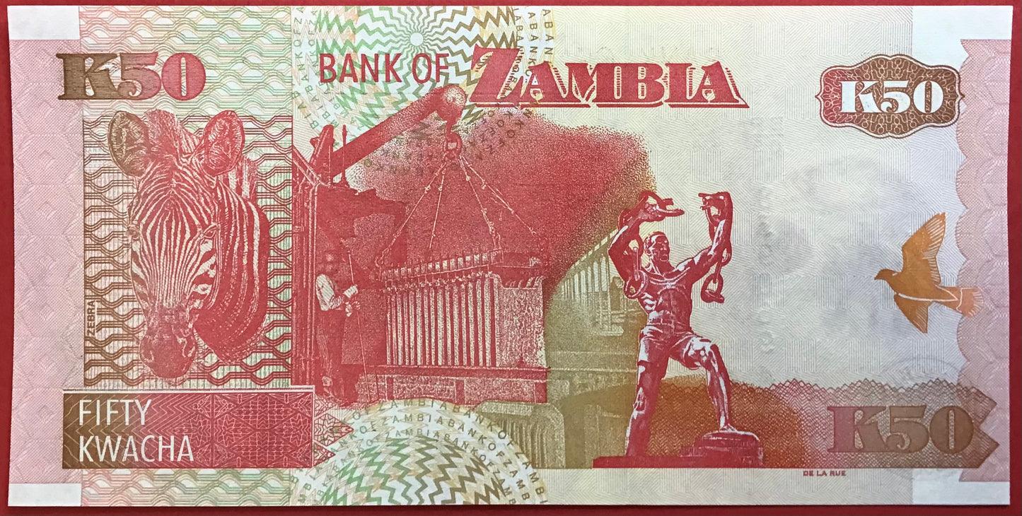 Zambia - 50 Kwacha 2009 P#37h Kvalitet 0