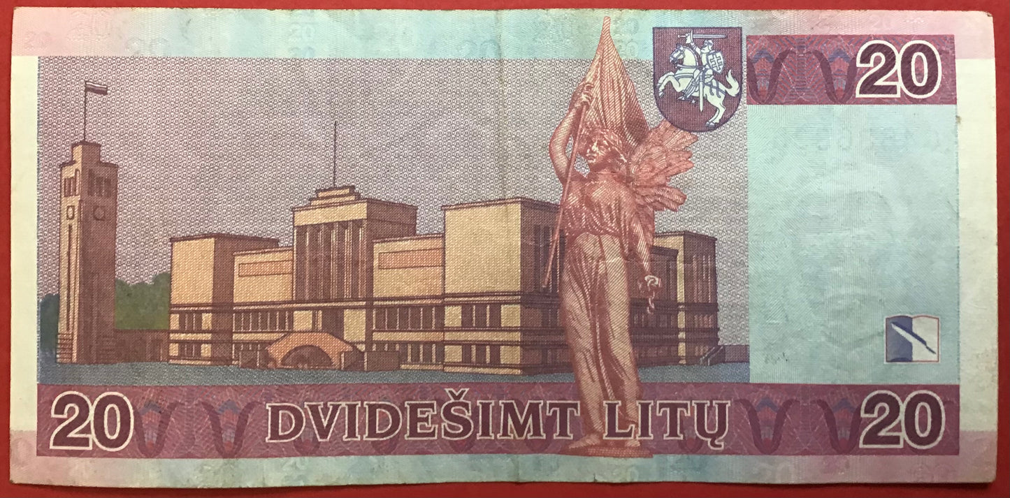 Lithuania - 20 Litu 2007 P#69 Kvalitet 1+