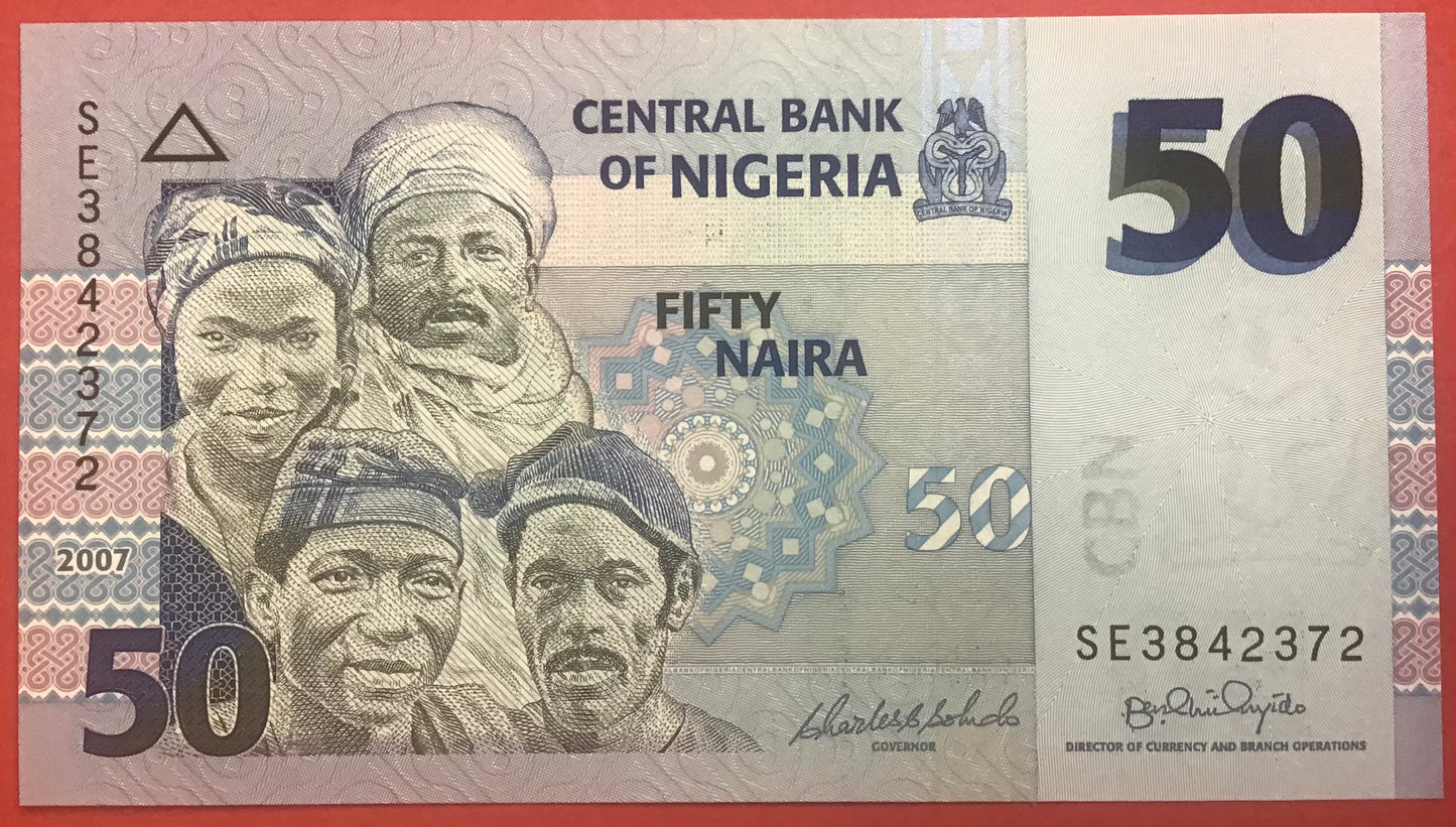 Nigeria - 50 Naira 2007 P#35b Kvalitet 0