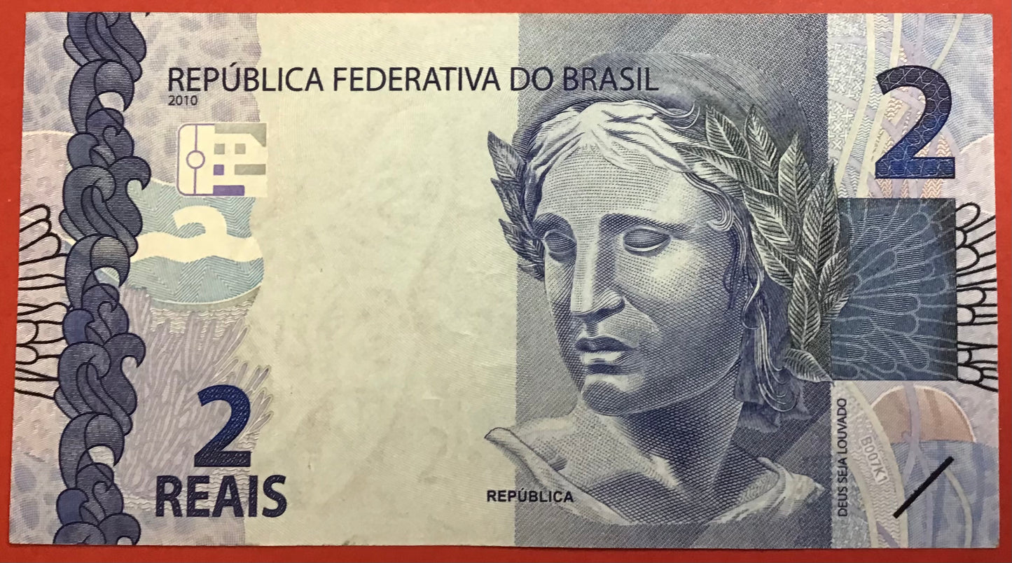 Brazil -2 Reals 2010 P#252 Kvalitet 0