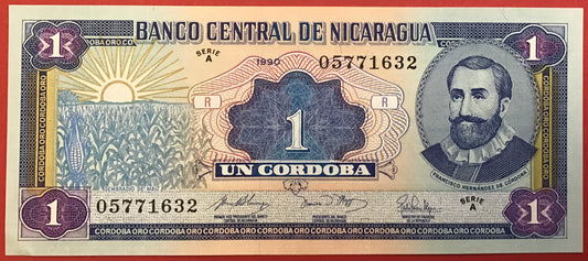 Nicaragua - 1 Córdoba 1990 P#173 Kvalitet 0