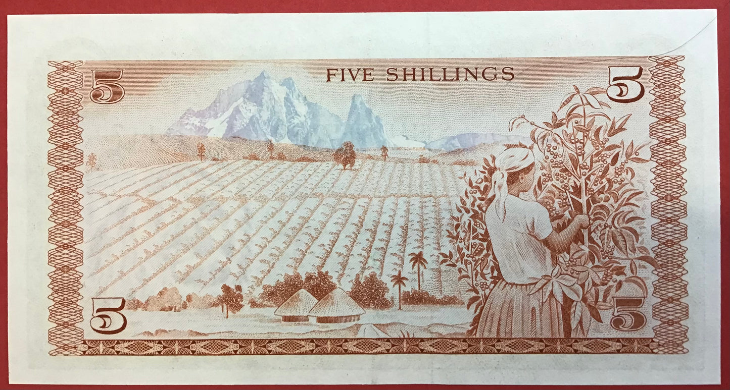 Kenya - 5 Shillings 12.12.1974 P#11a Kvalitet 0
