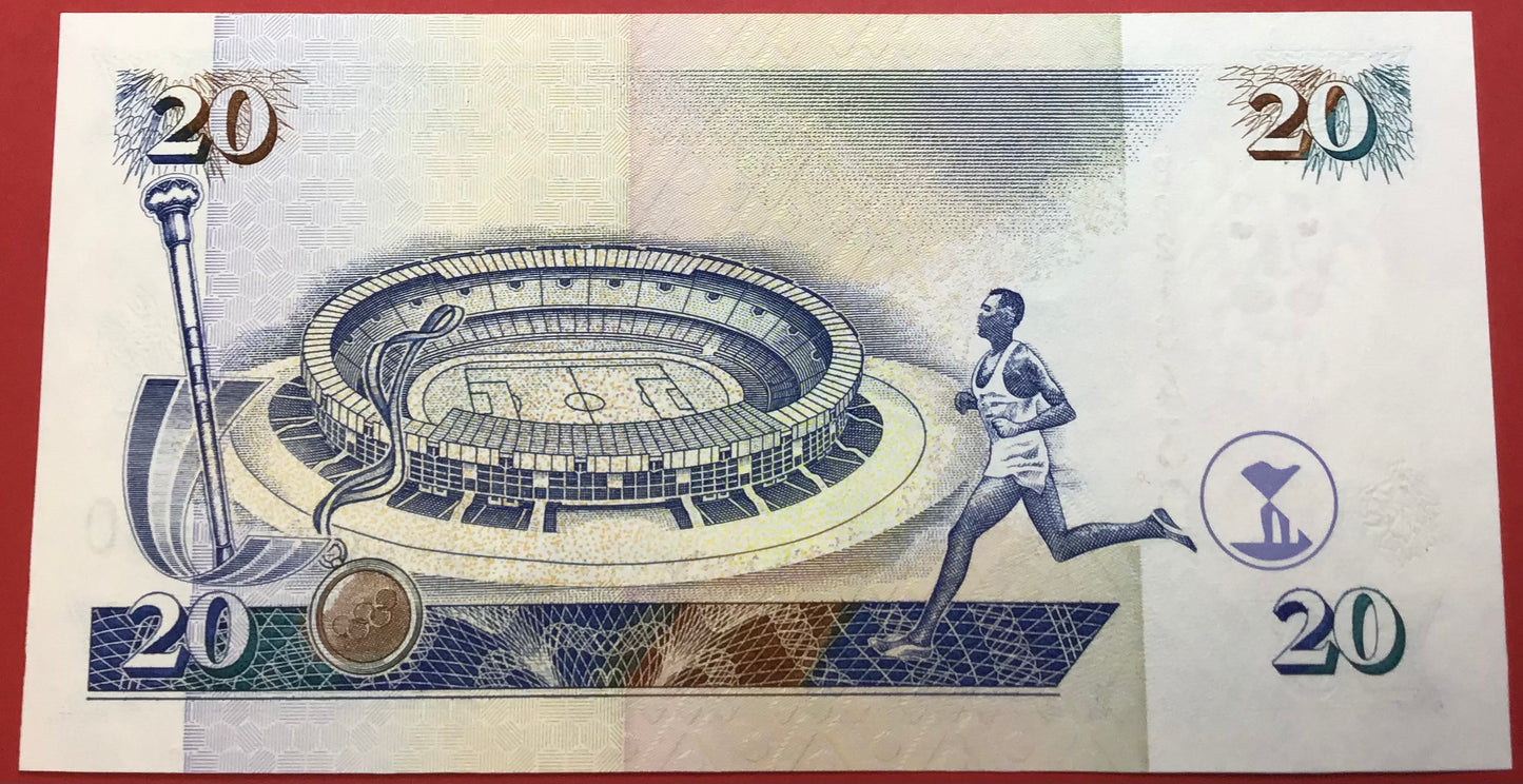 Kenya - 20 Shillings 1.7.1995 P#32 Kvalitet 0
