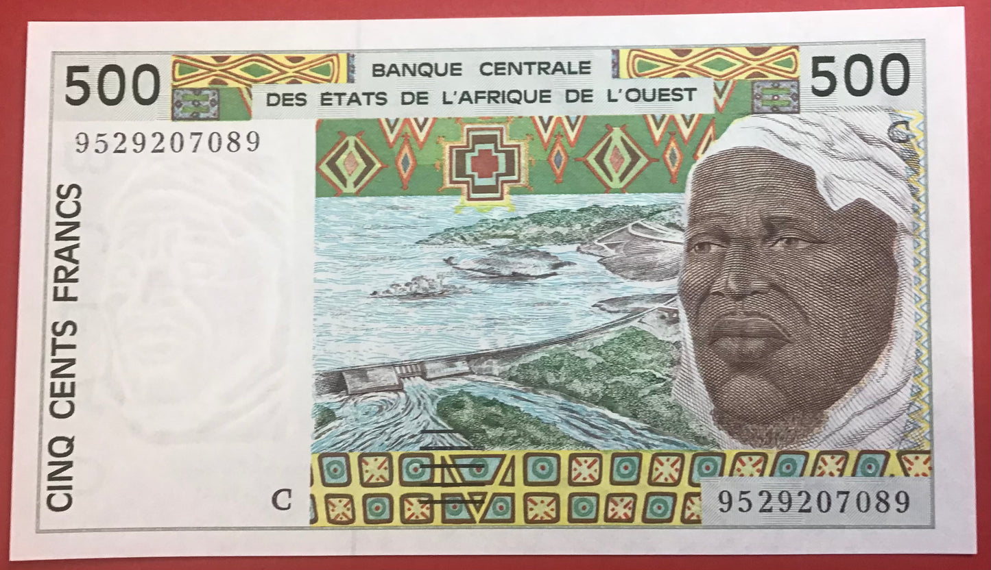 West African States/Burkina Faso - 500 Francs 1995 P#310Ce Kvalitet 0