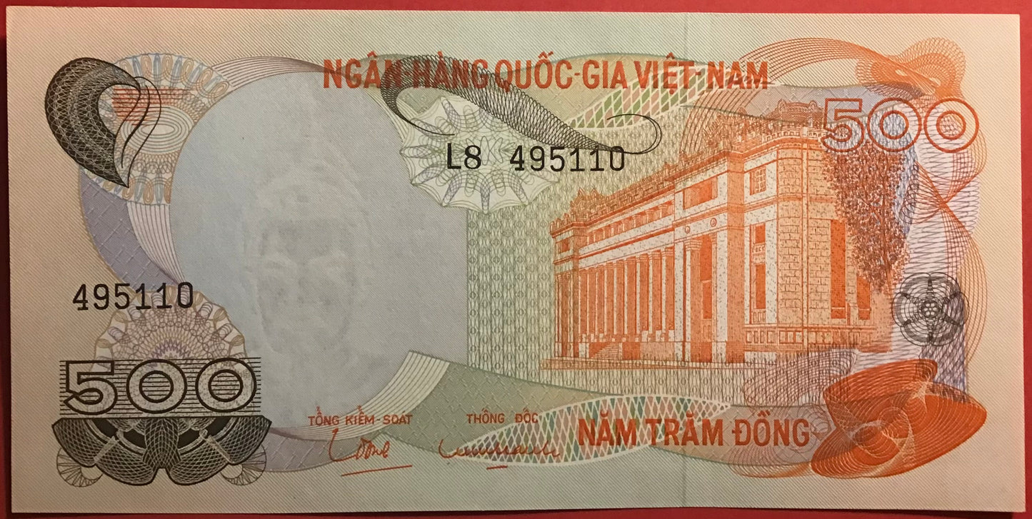 South Vietnam - 500 Dông (1970) P#28a Kvalitet 0
