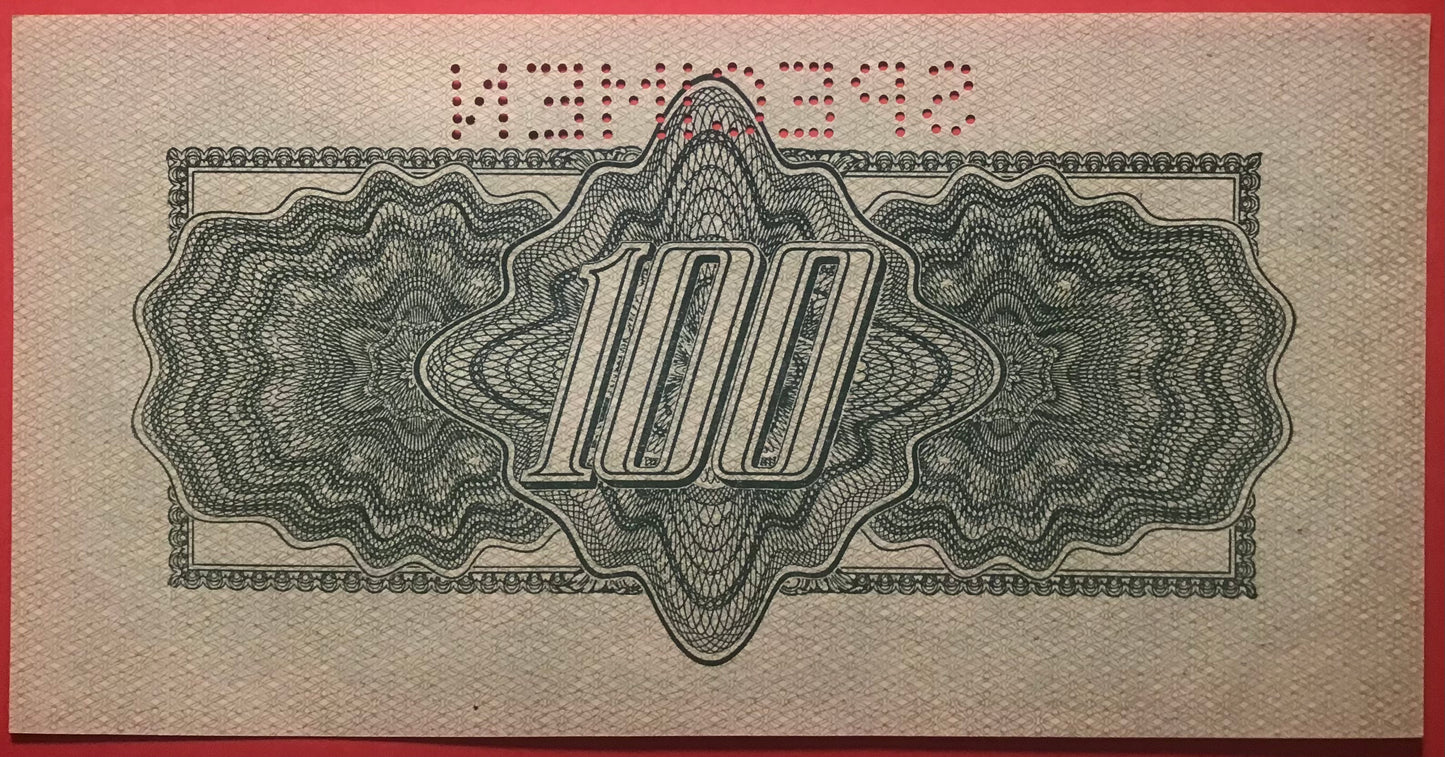 Czechoslovakia - 500 Korun (1945- old date 1944) P#53s *Specimen* Kvalitet 01/0