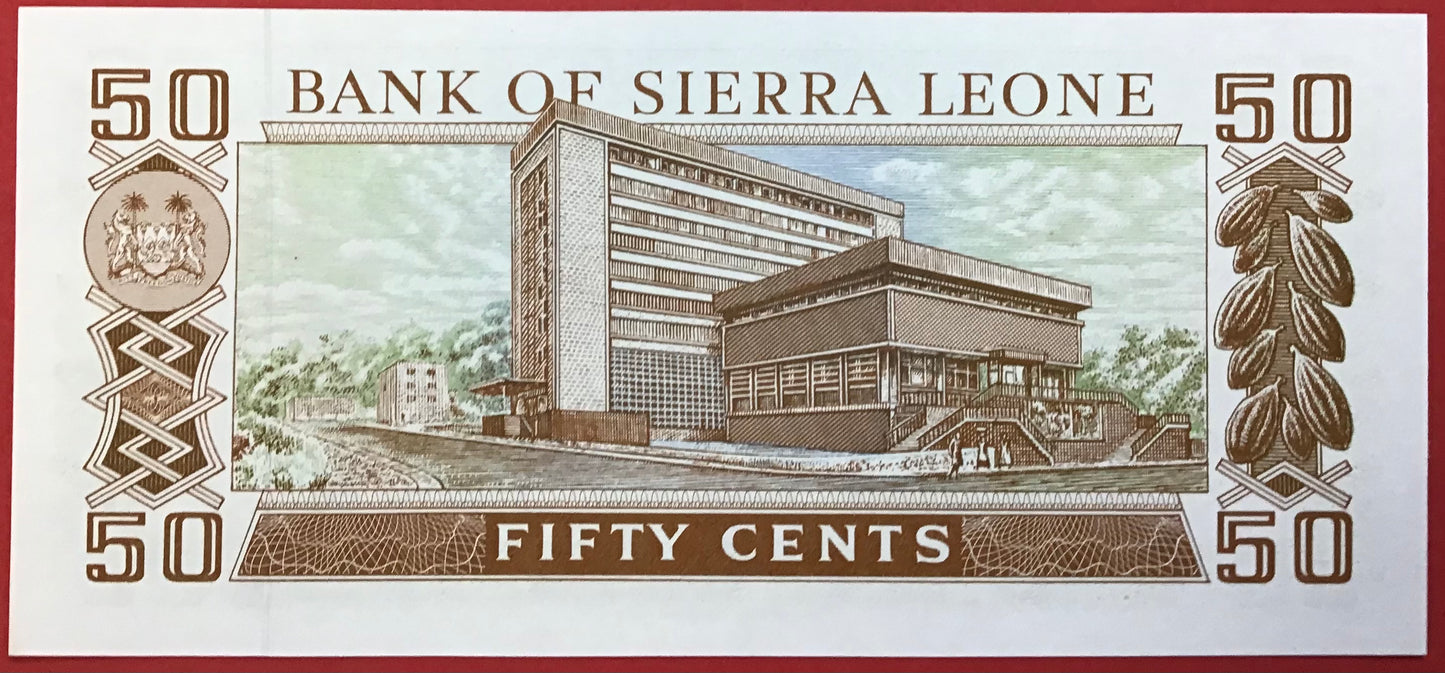 Sierra Leone - 50 Cents 4.8.1984 P#4e Kvalitet 0