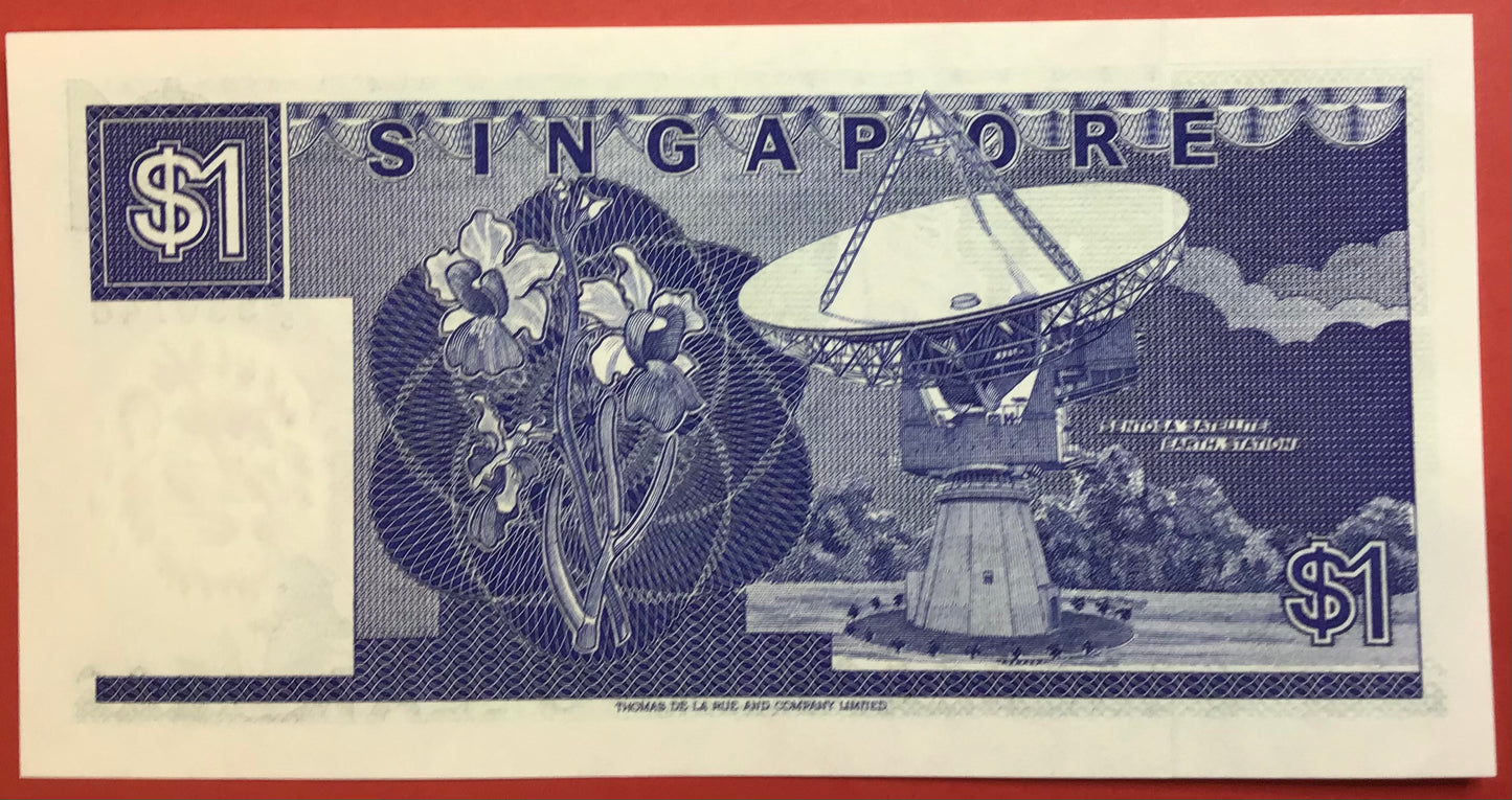 Singapore - 1 Dollar (1987) P#18a Kvalitet 0