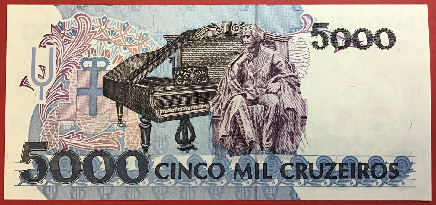 Brazil - 5000 Cruzeiros 1993 P#232c Kvalitet 0
