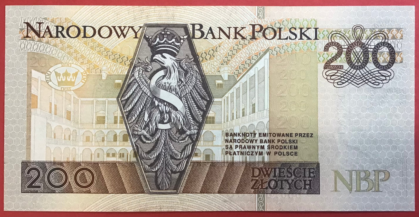 Poland - 200 Zlotych 25.3.1994 P#177a Kvalitet 0