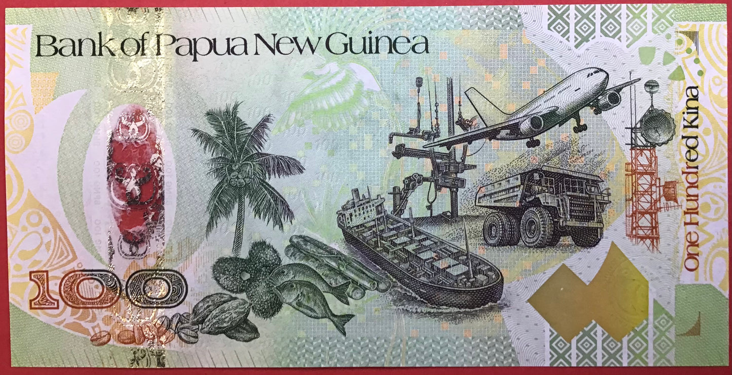 Papua New Guinea - 100 Kina 2008 P#37a Kvalitet 0