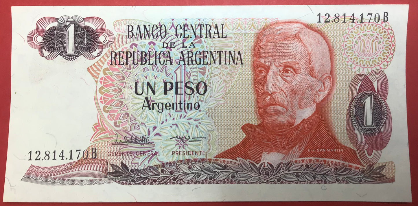 Argentina - 1 Peso Argentino (1983-84) P311a Kvalitet 0