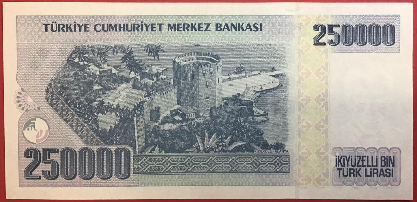 Turkey - 250.000 Lira (1998) P#211 Kvalitet 01/0