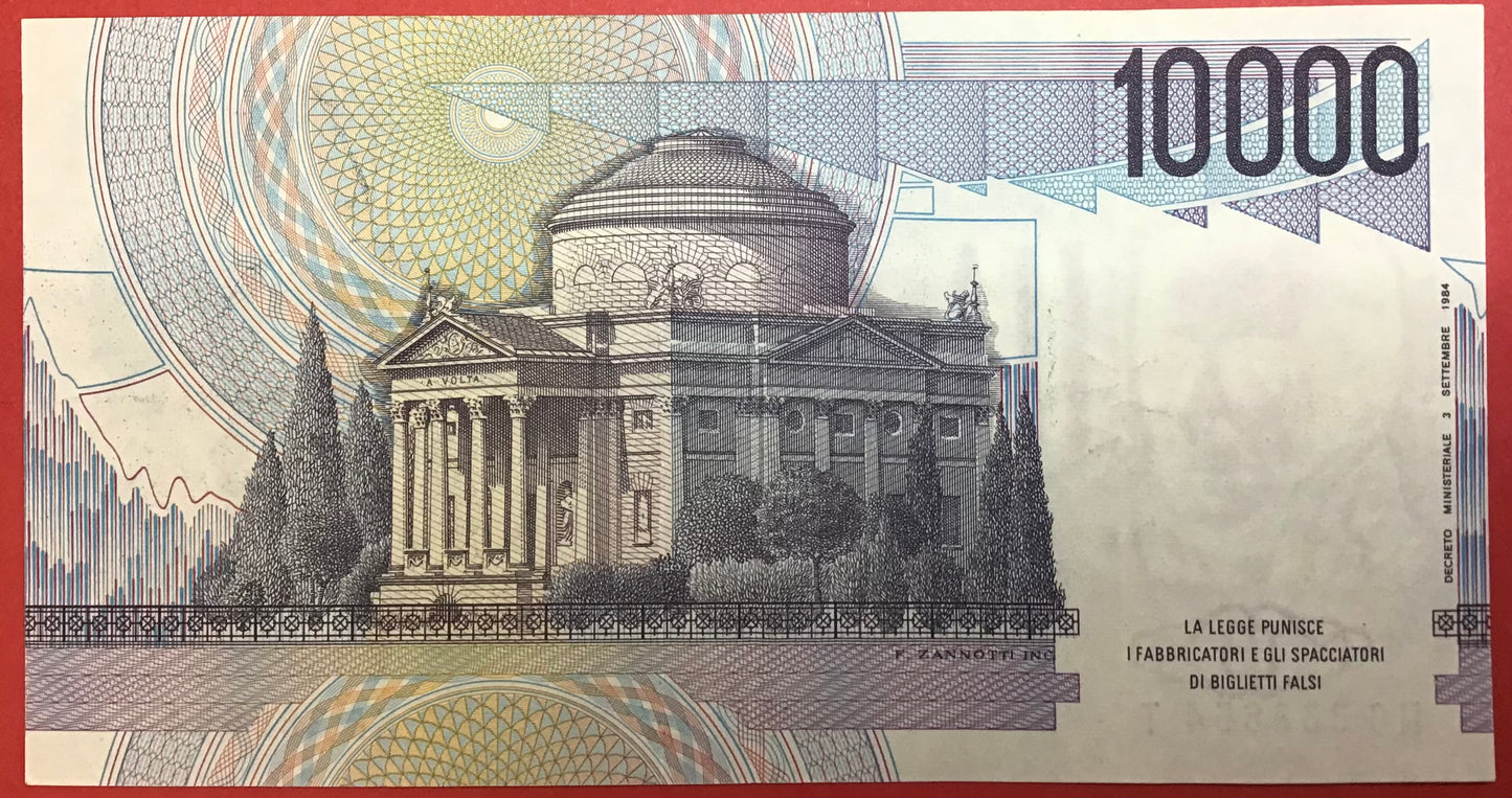 Italy - 10.000 3.9.1984 P#112b Kvalitet 1+