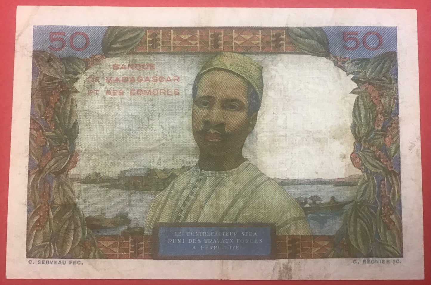 Comoros - 50 Francs (1960-1963) P#2b Kvalitet 1+