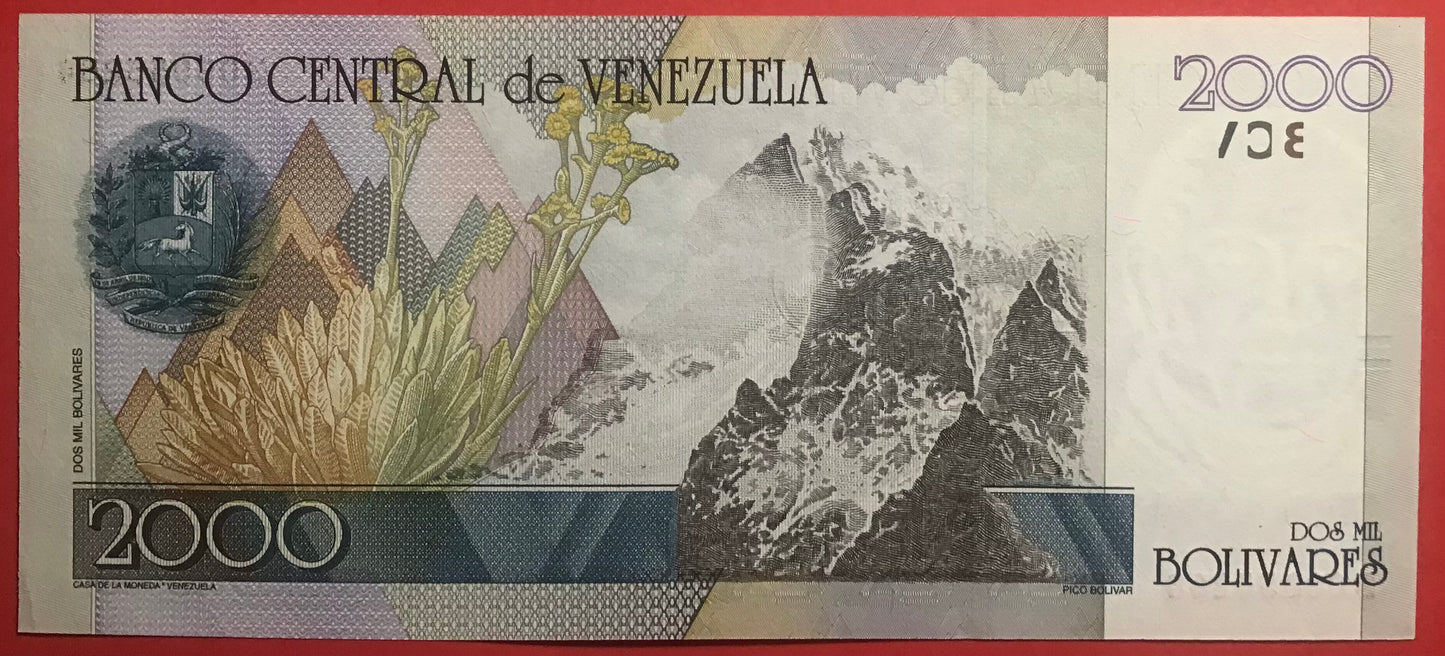 Venezuela - 1000 Bolivares 29.10.1998 Kvalitet 0
