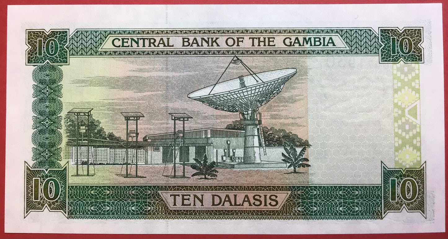 Gambia - 10 Dalasis (2001-05) P#21c Kvalitet 0