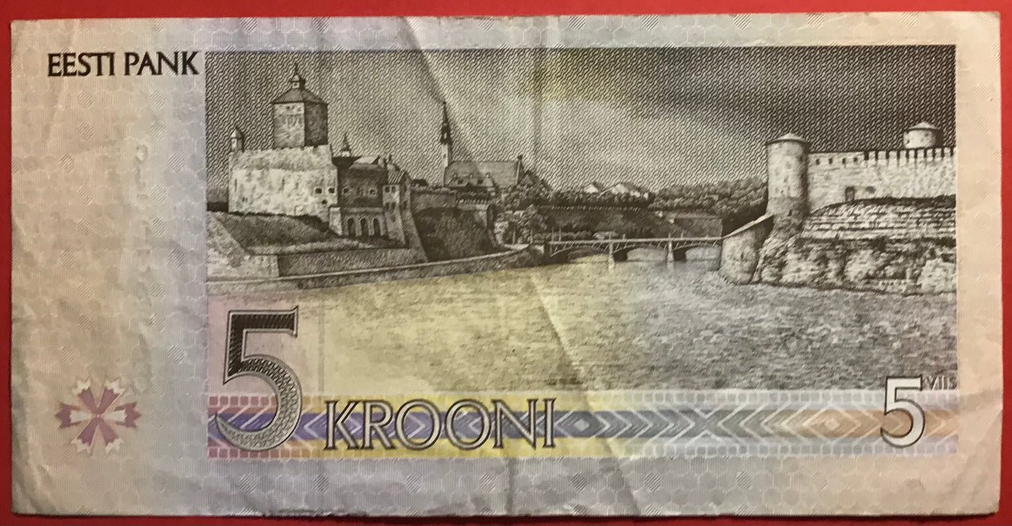 Estonia - 5 Krooni 1994 P#76a Kvalitet 1/1+