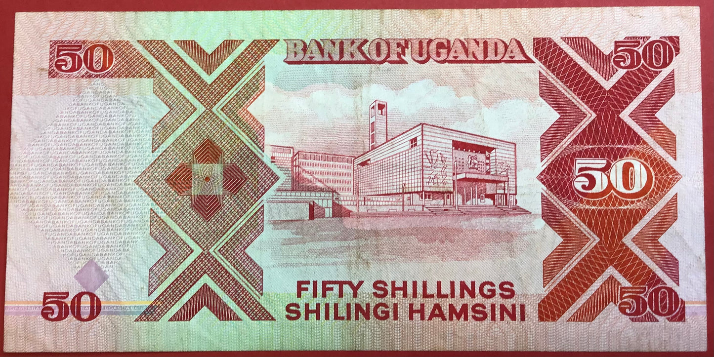 Uganda - 50 Shillings 1996 P#30c Kvalitet 1+
