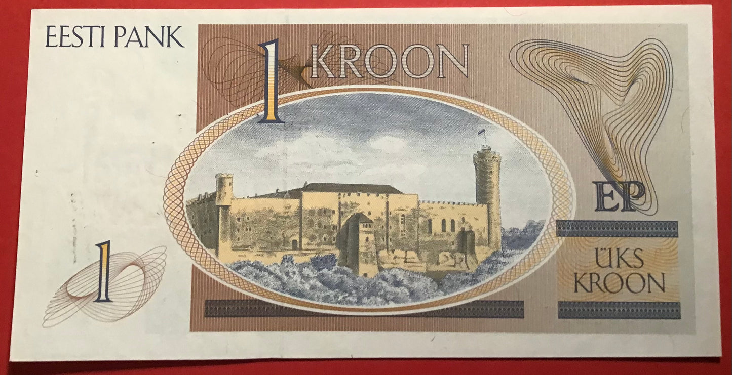 Estonia - 1 Kroon 1992 P#69a Kvalitet 01/0