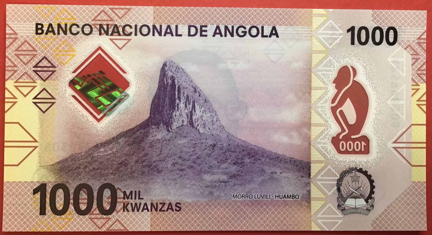Angola - 1000 Kwanzas 2020 P#W162 Kvalitet 0