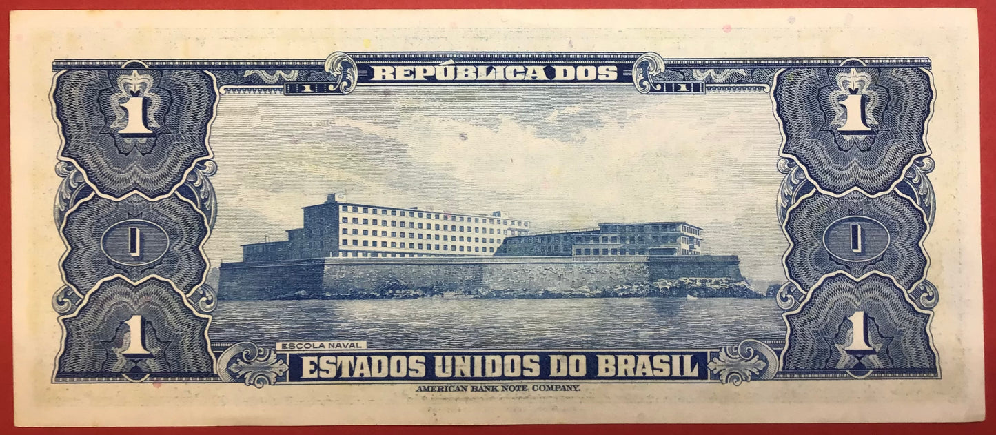 Brazil - 1 Cruzeiro (1954-58) P#150b Kvalitet 0