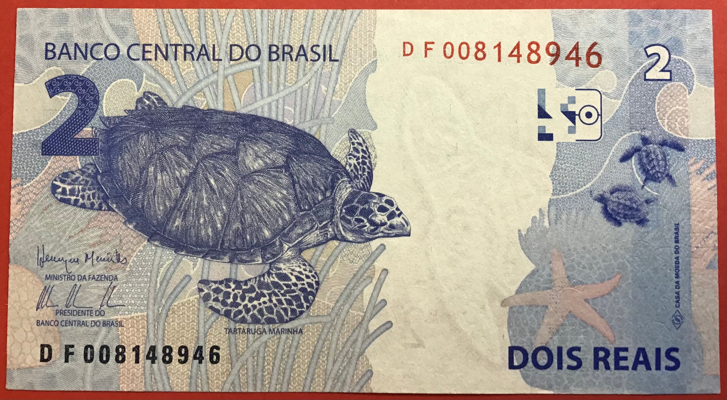 Brazil -2 Reals 2010 P#252 Kvalitet 0