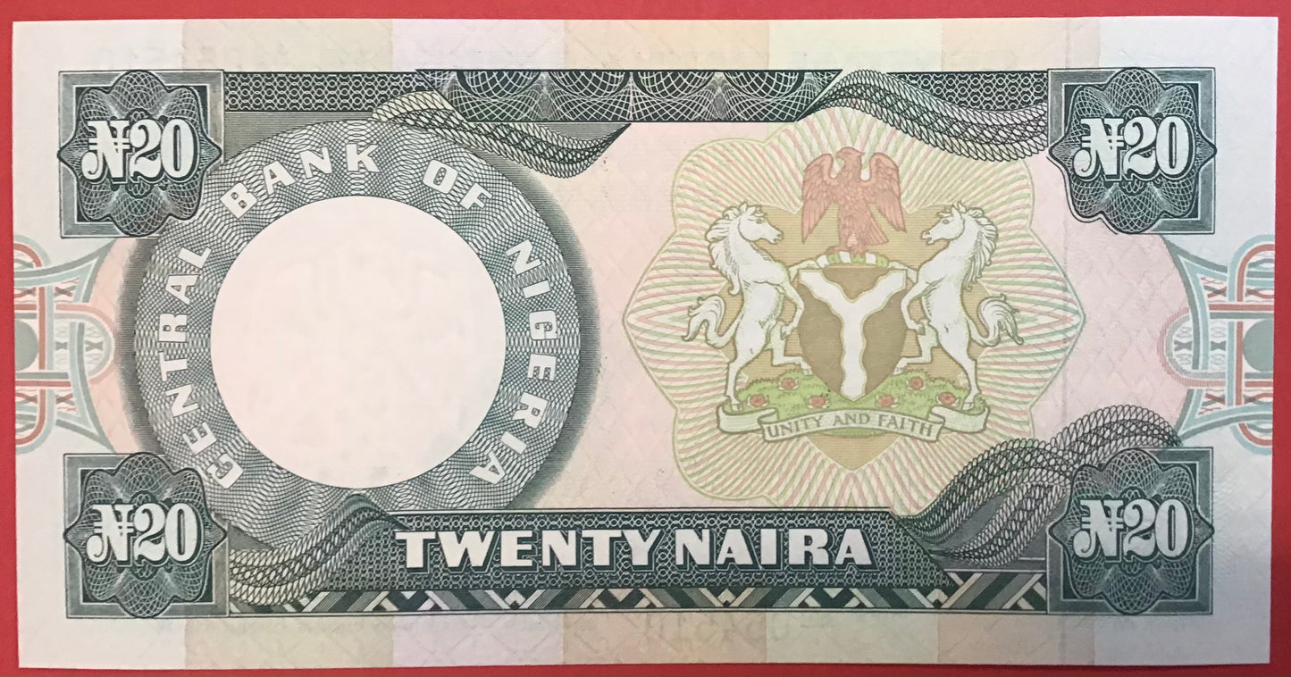 Nigeria - 20 Naira 2005 P#26i Kvalitet 0