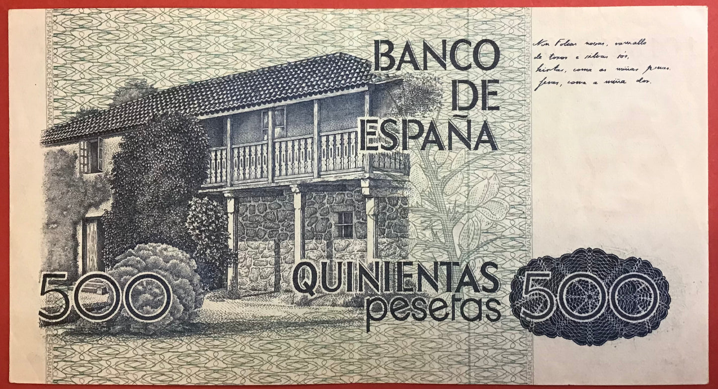 Spain - 500 Pesetas 23.10.1979 P#157 Kvalitet 1+