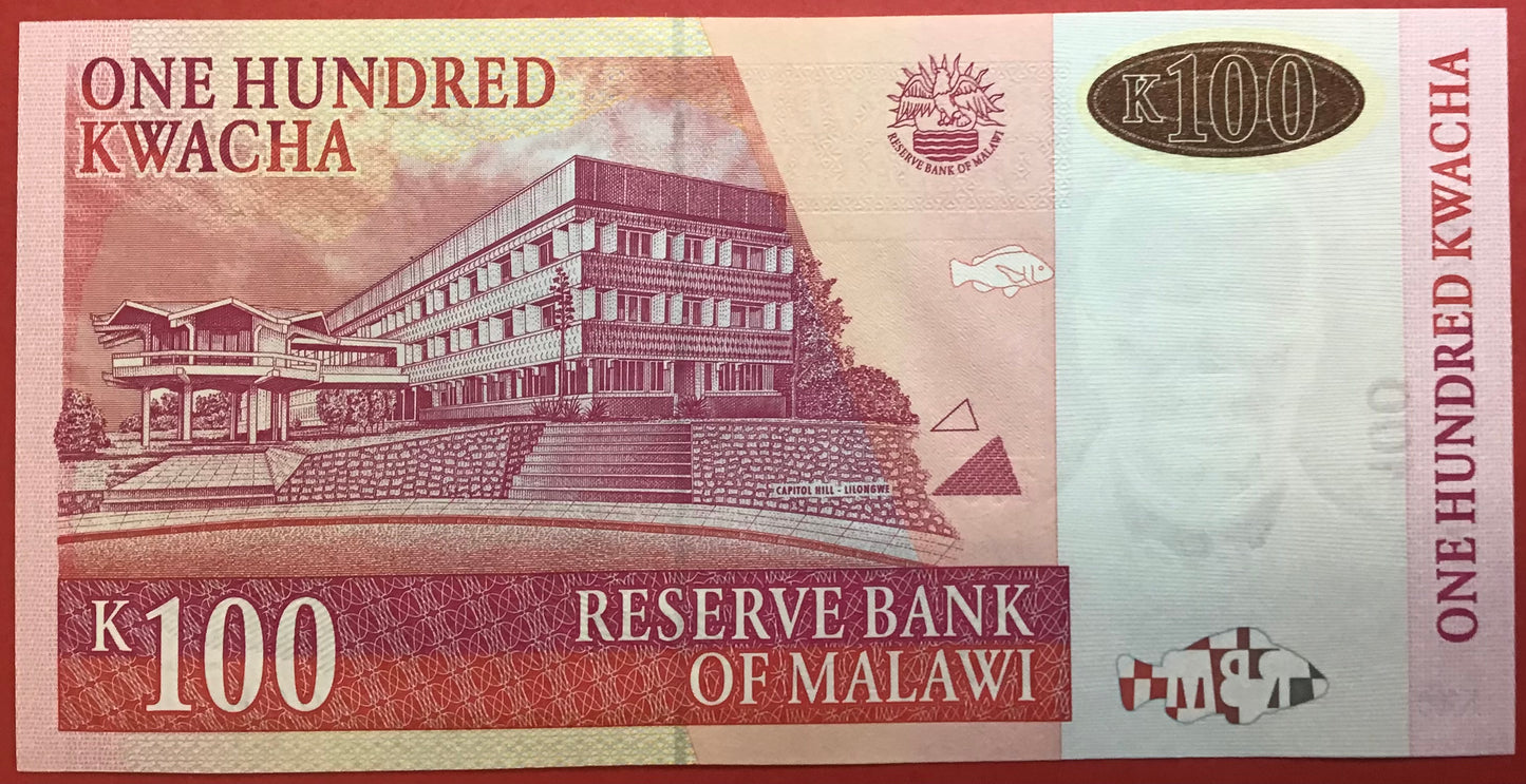 Malawi - 100 Kwacha 1.10.2003 P#46c Kvalitet 0