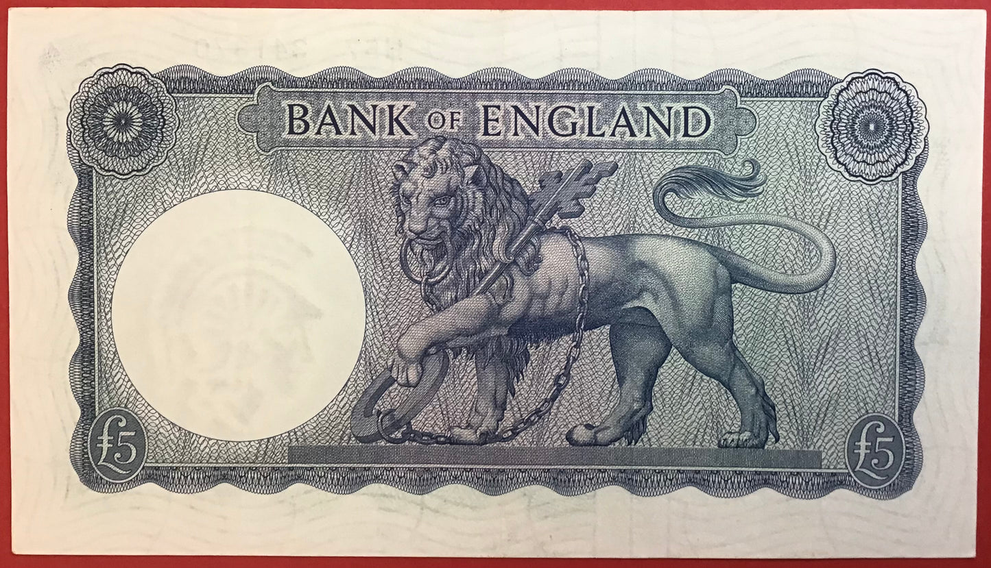 Great Britain - 5 Pounds (1961-1963) P#372a Kvalitet 01